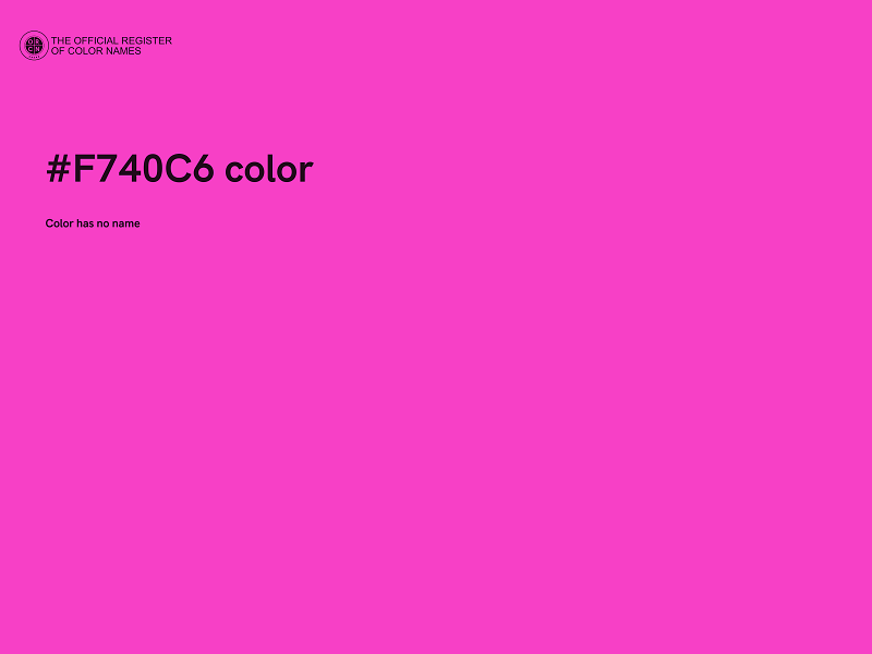 #F740C6 color image