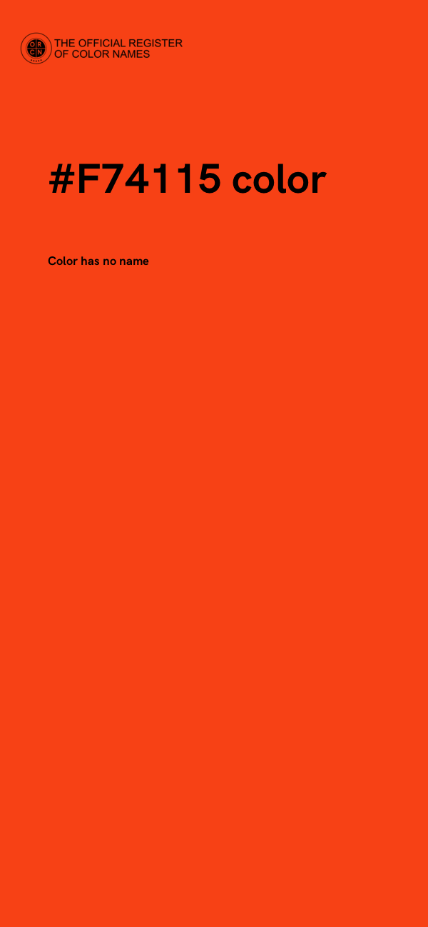 #F74115 color image