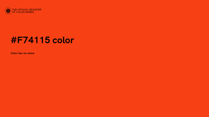 #F74115 color image