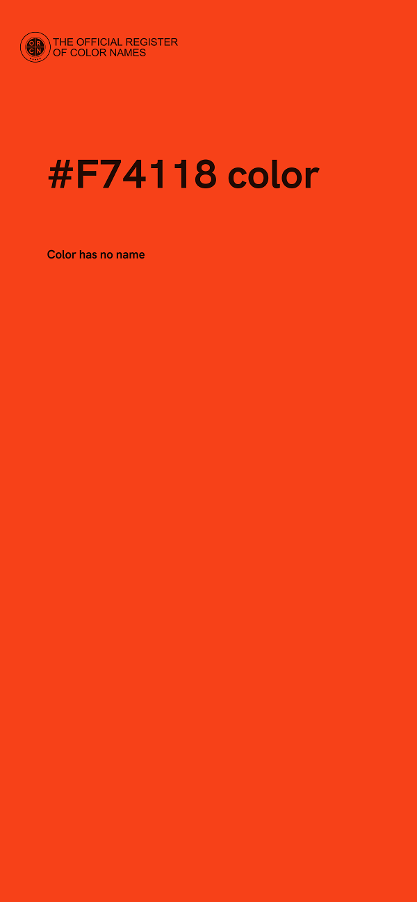 #F74118 color image