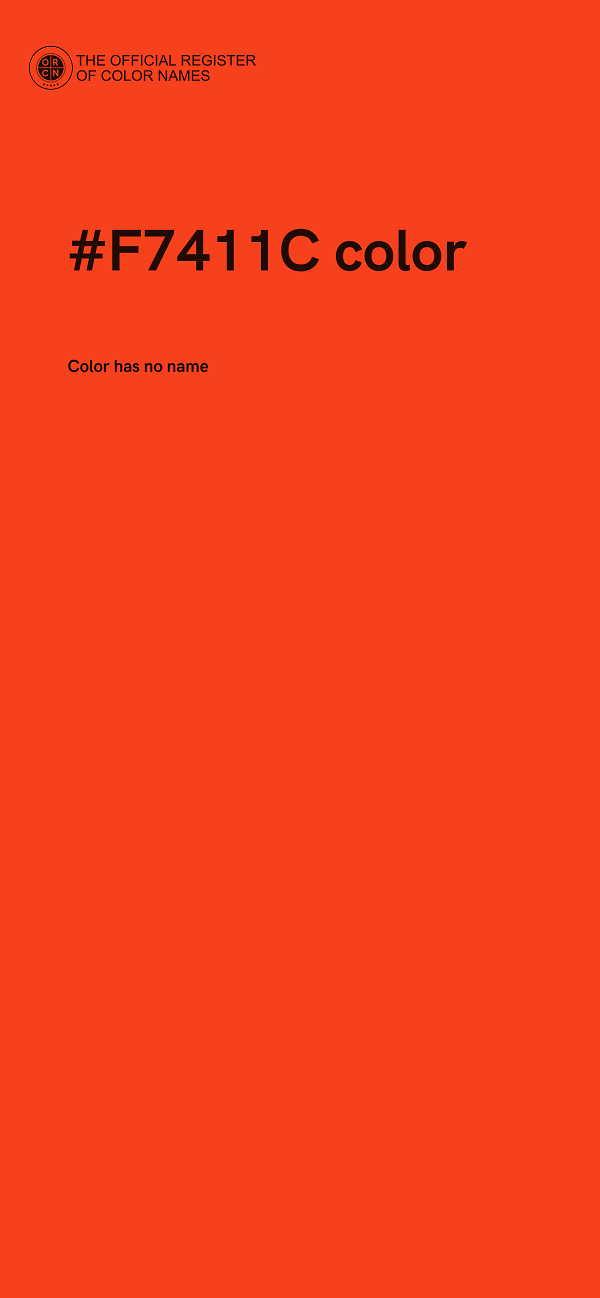 #F7411C color image
