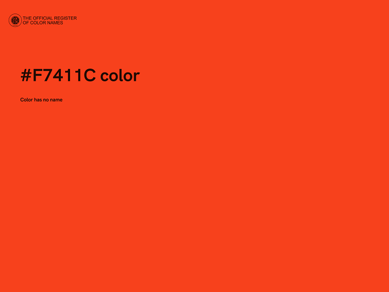 #F7411C color image