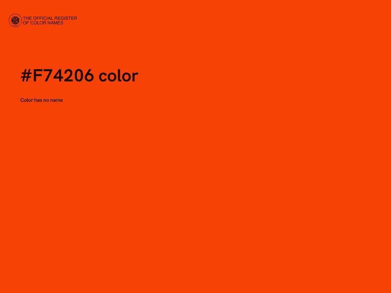 #F74206 color image