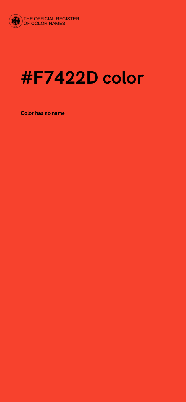 #F7422D color image