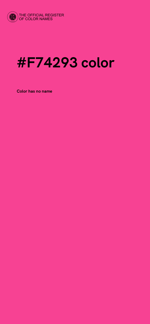 #F74293 color image