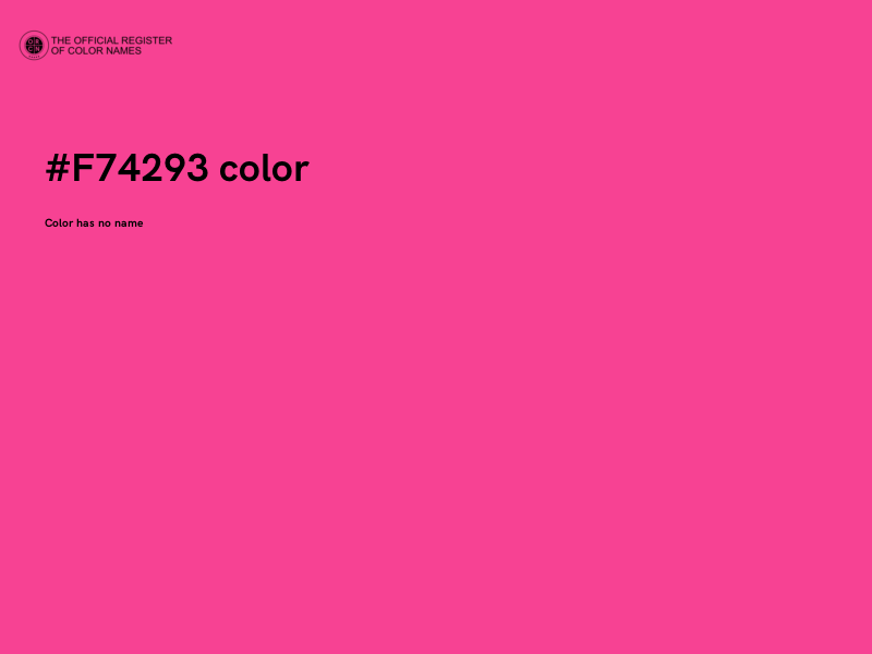 #F74293 color image
