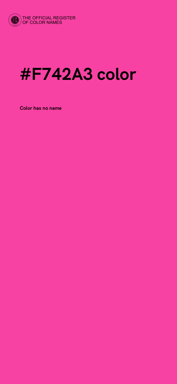 #F742A3 color image
