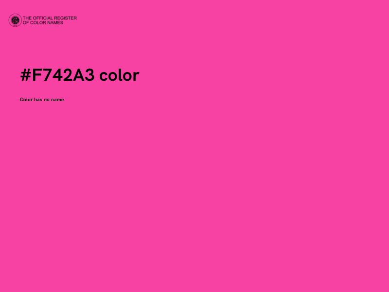 #F742A3 color image