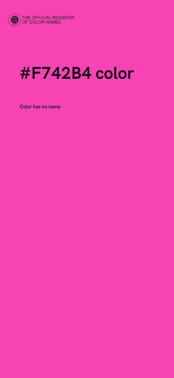 #F742B4 color image