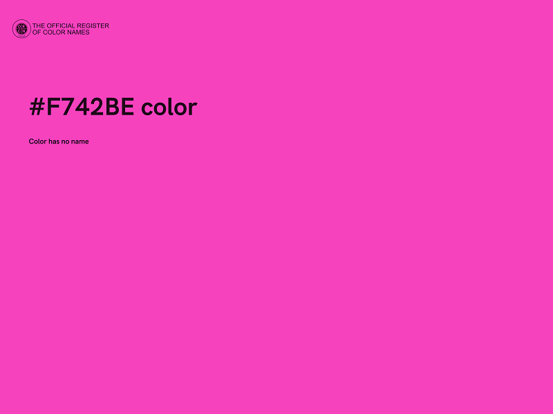 #F742BE color image