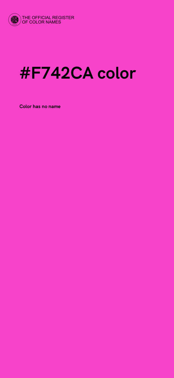 #F742CA color image