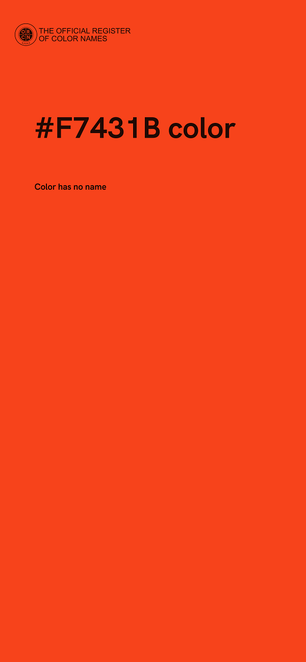 #F7431B color image