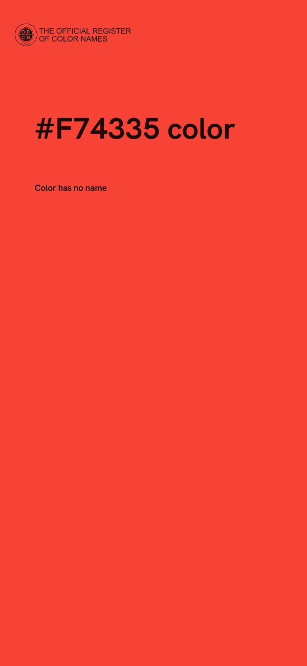 #F74335 color image