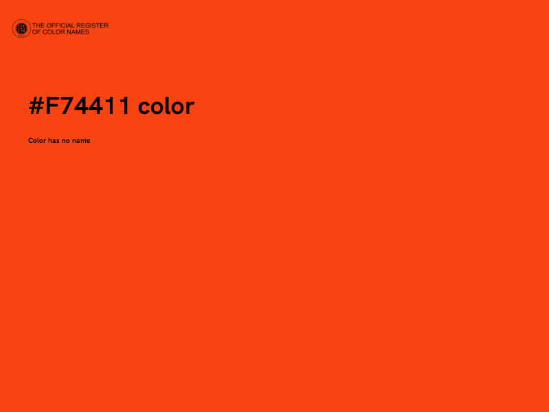 #F74411 color image