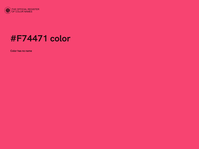 #F74471 color image