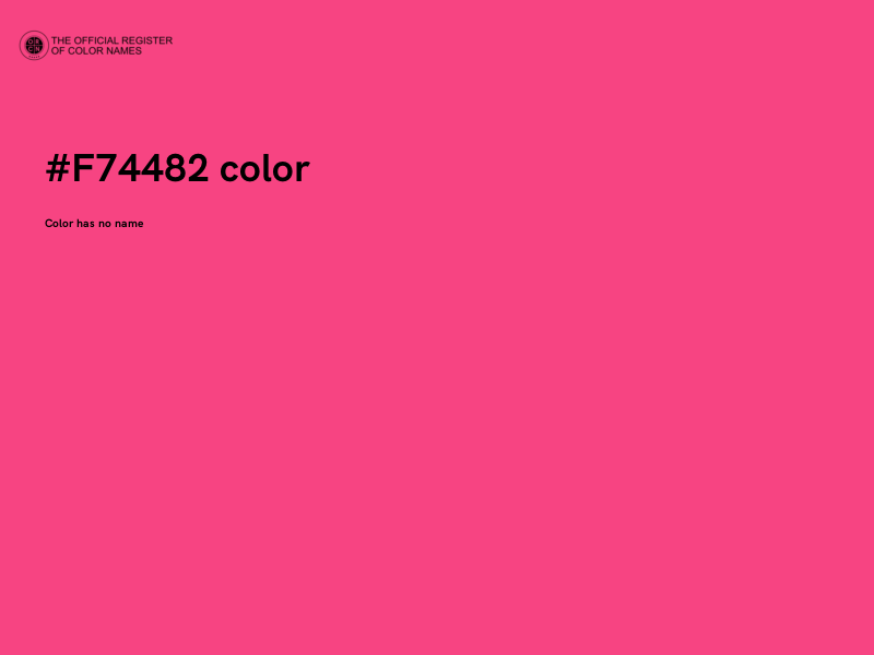 #F74482 color image