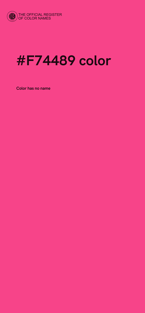 #F74489 color image