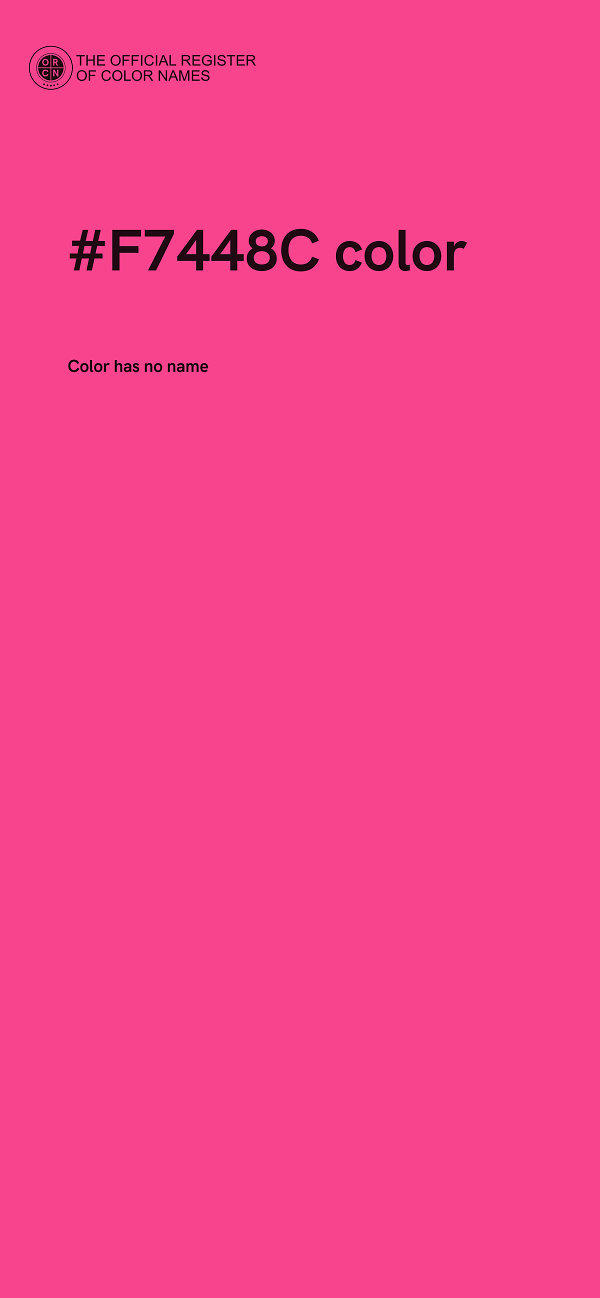 #F7448C color image