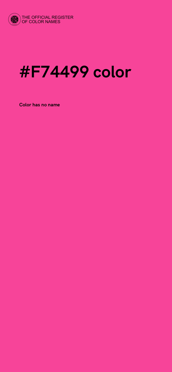 #F74499 color image