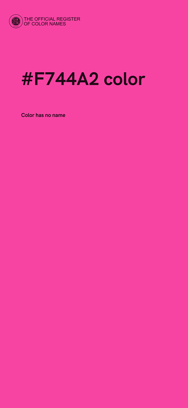 #F744A2 color image