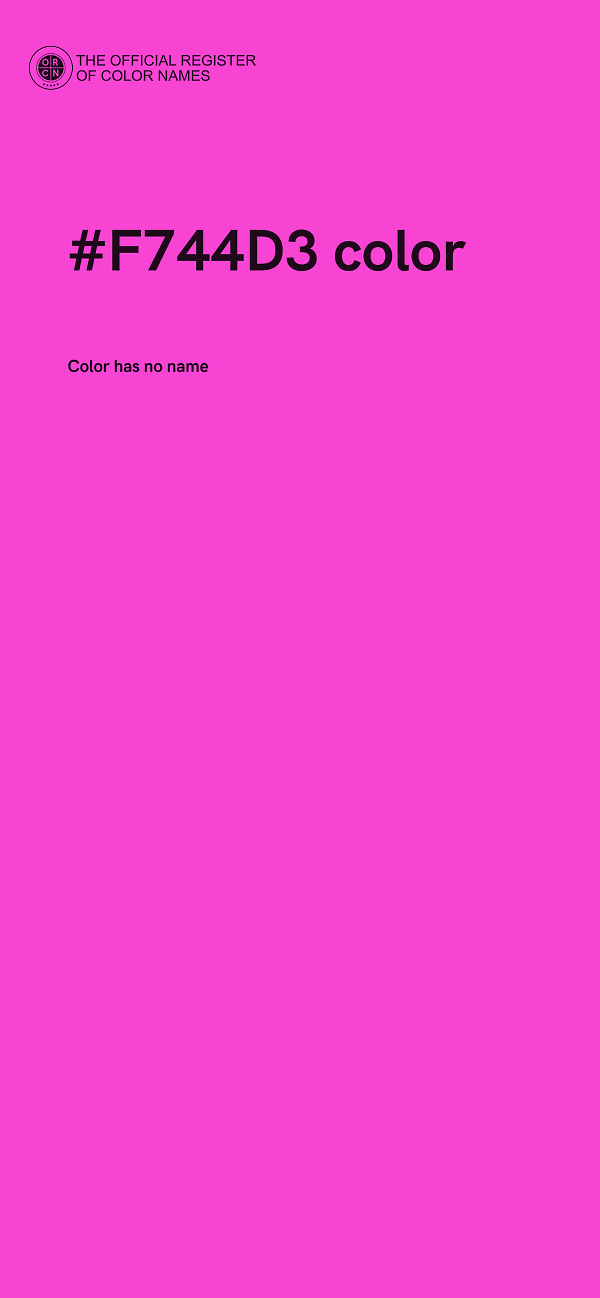 #F744D3 color image