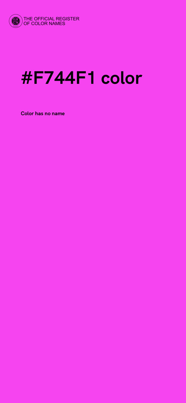 #F744F1 color image