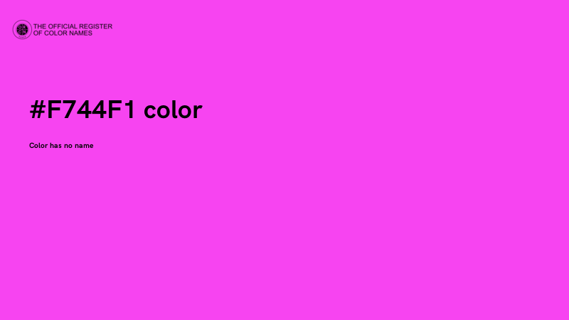 #F744F1 color image