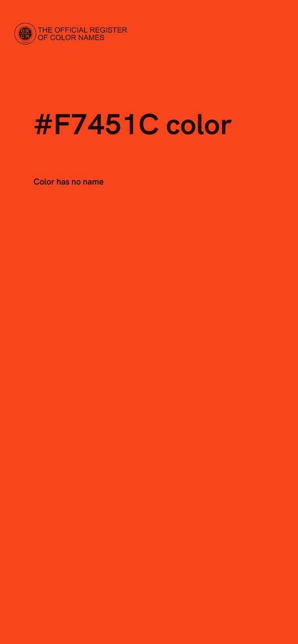 #F7451C color image