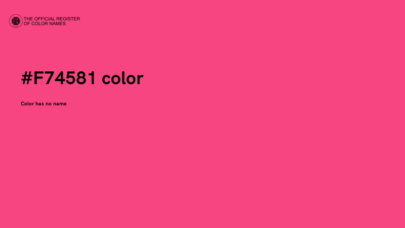 #F74581 color image