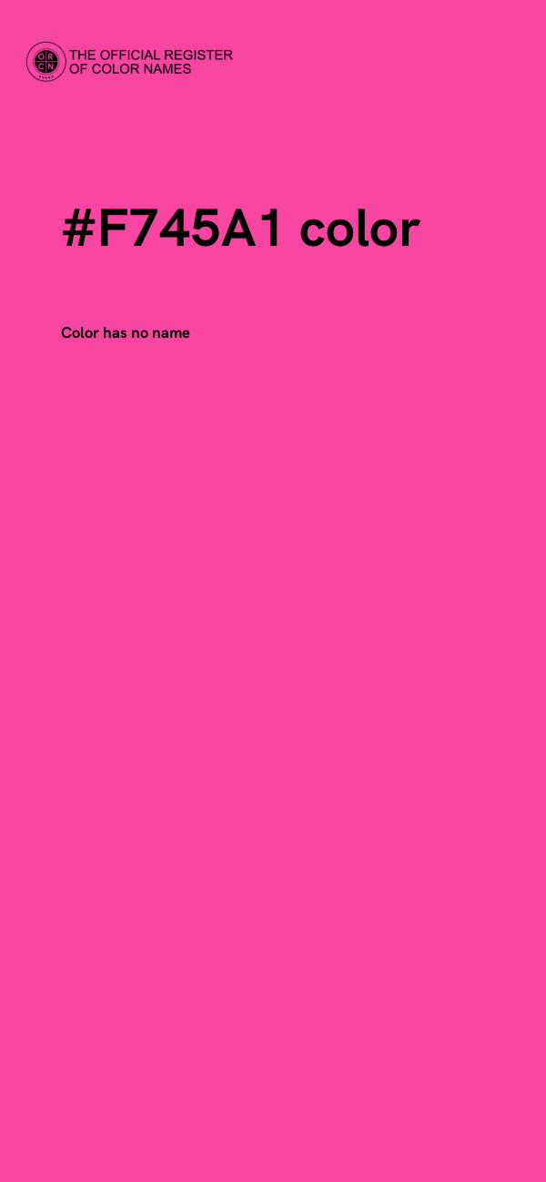 #F745A1 color image