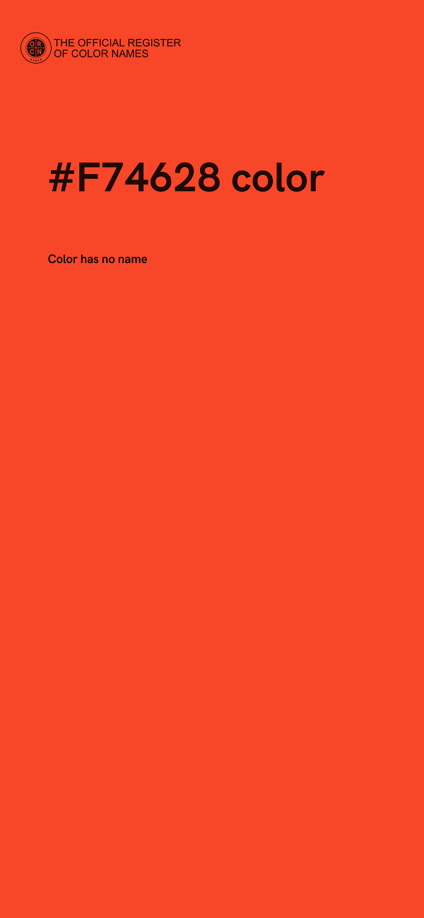 #F74628 color image