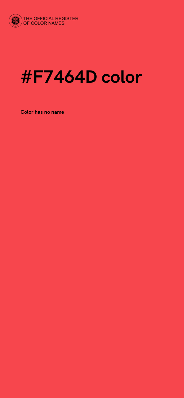 #F7464D color image