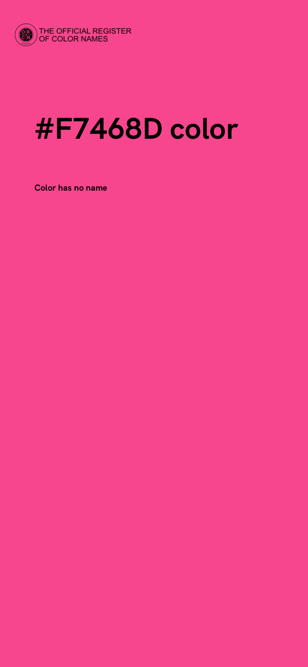 #F7468D color image