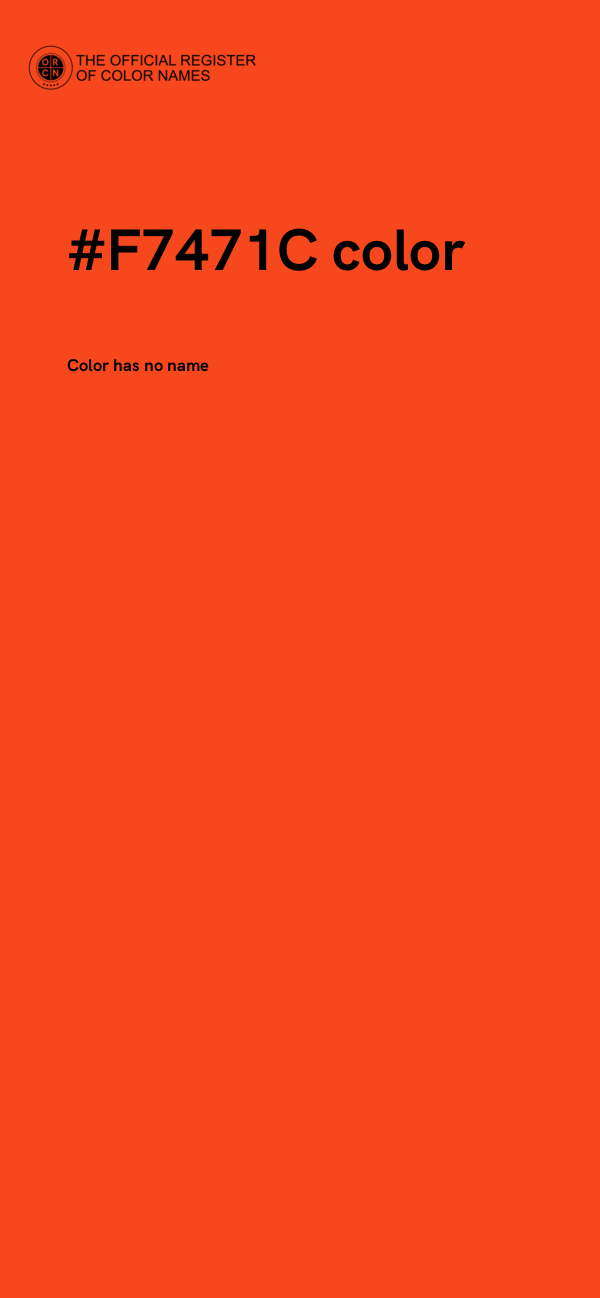 #F7471C color image