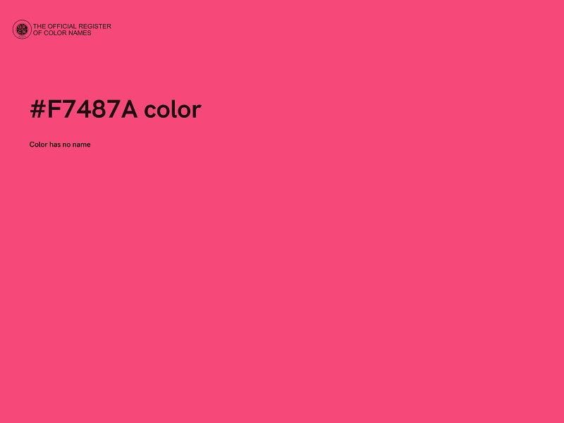 #F7487A color image