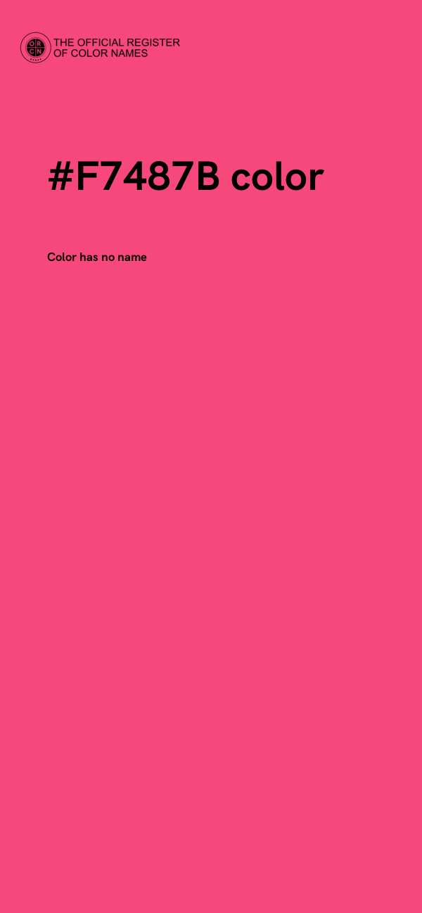 #F7487B color image