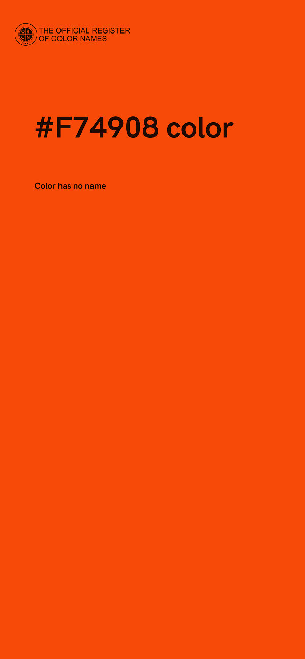 #F74908 color image