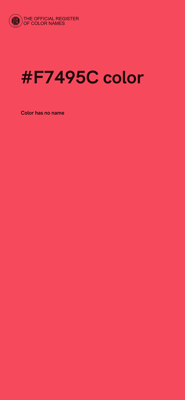 #F7495C color image