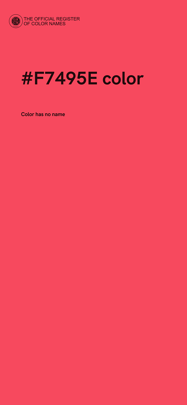 #F7495E color image