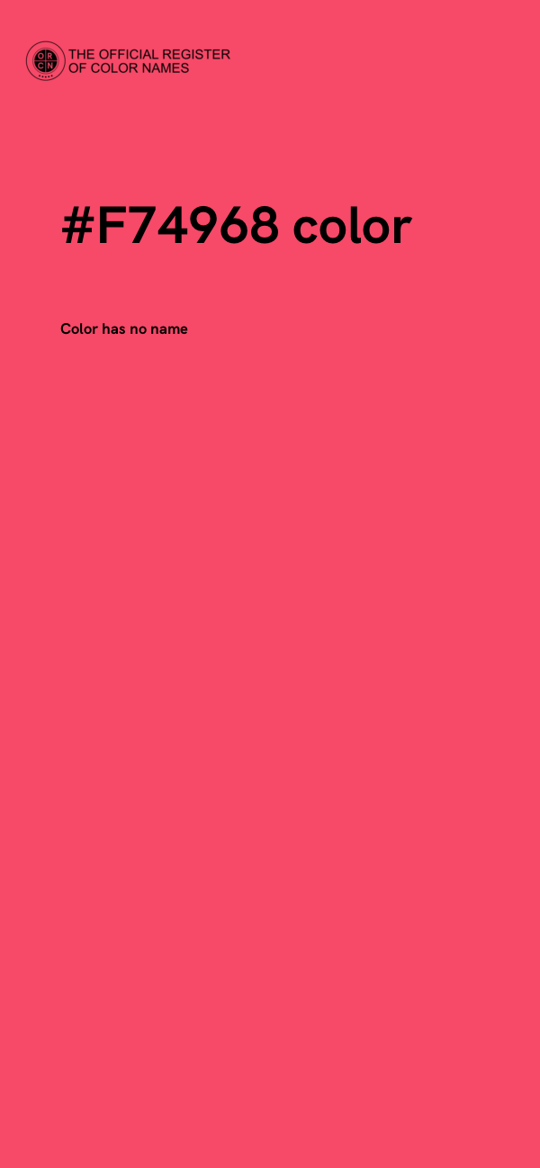 #F74968 color image