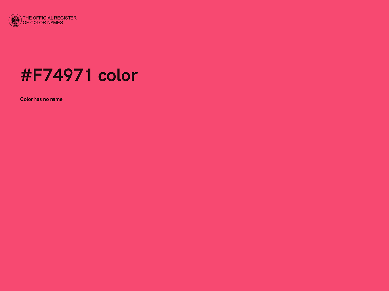 #F74971 color image