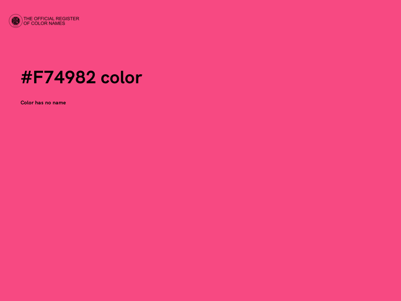 #F74982 color image