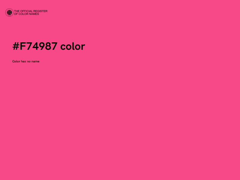 #F74987 color image