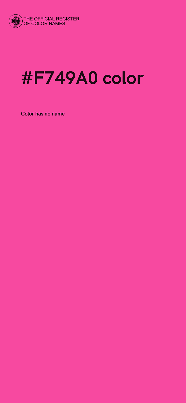 #F749A0 color image