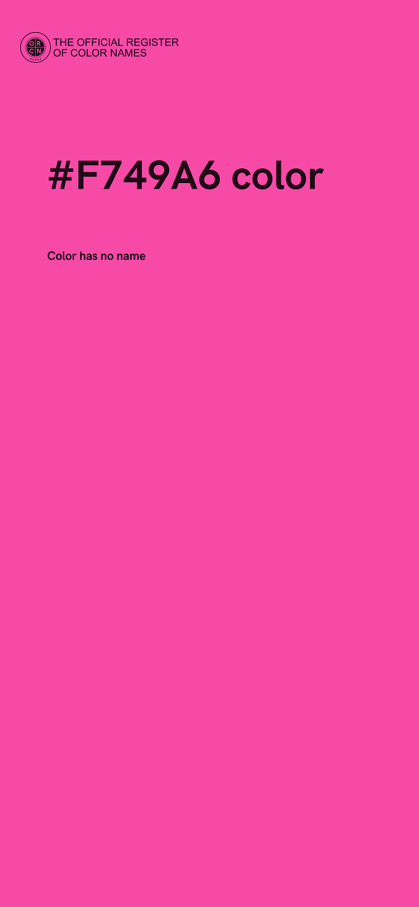 #F749A6 color image