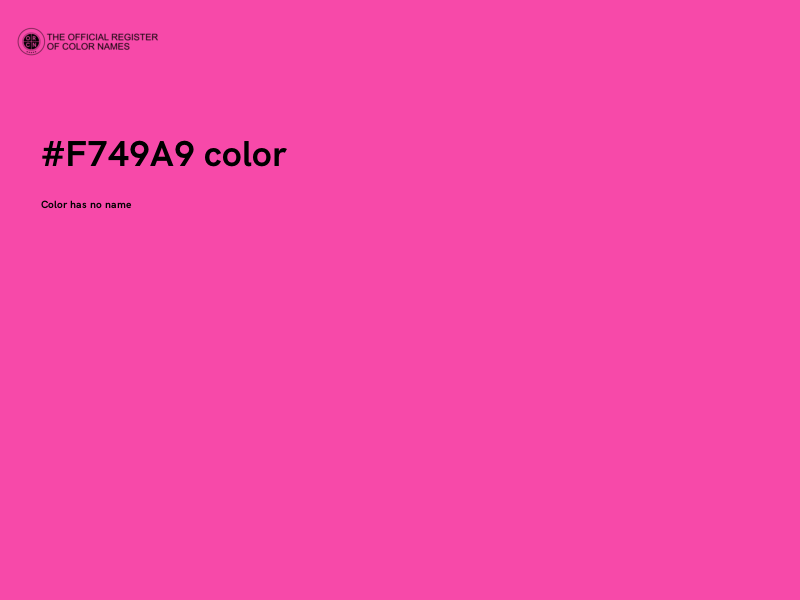 #F749A9 color image
