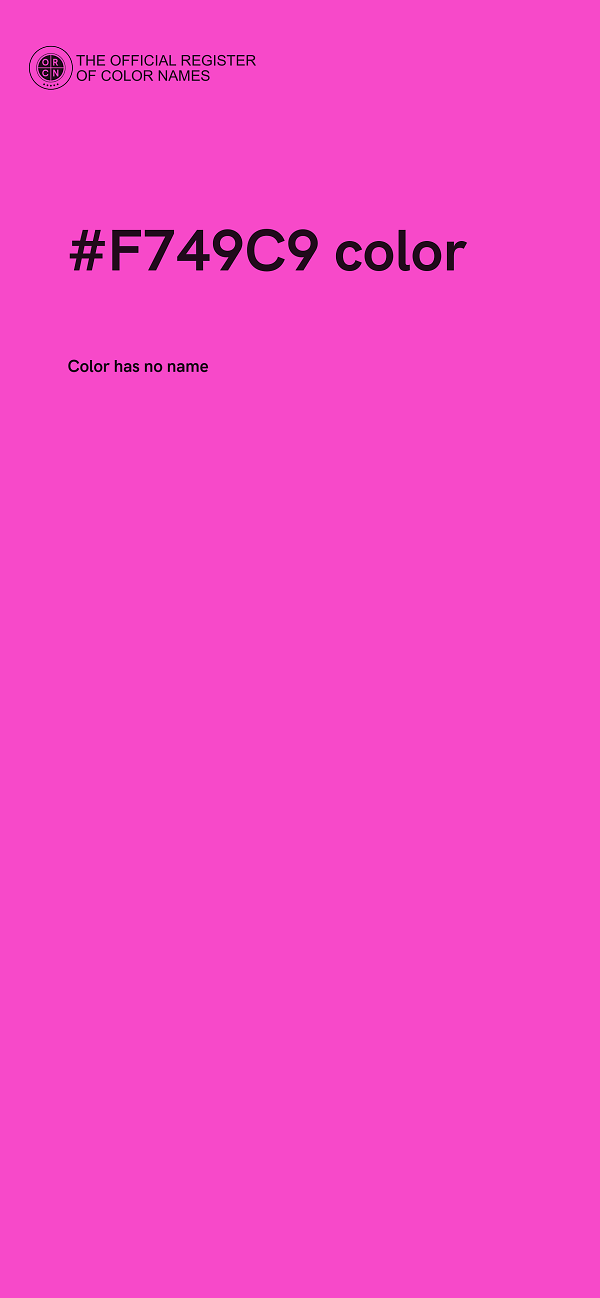#F749C9 color image