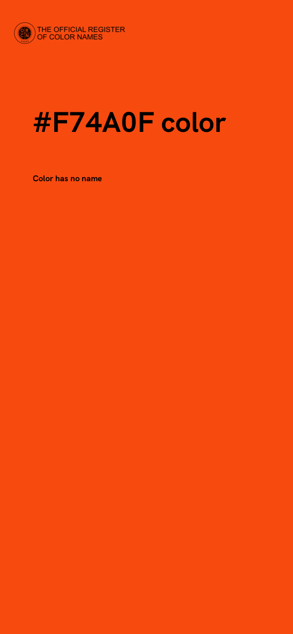 #F74A0F color image