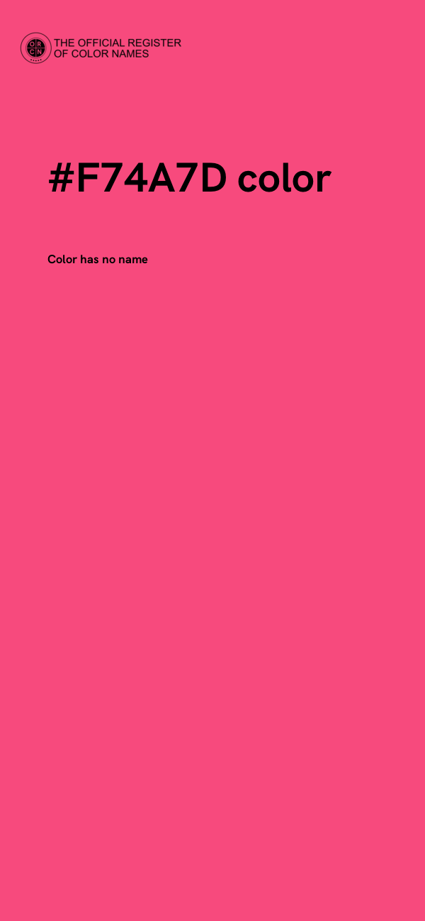 #F74A7D color image