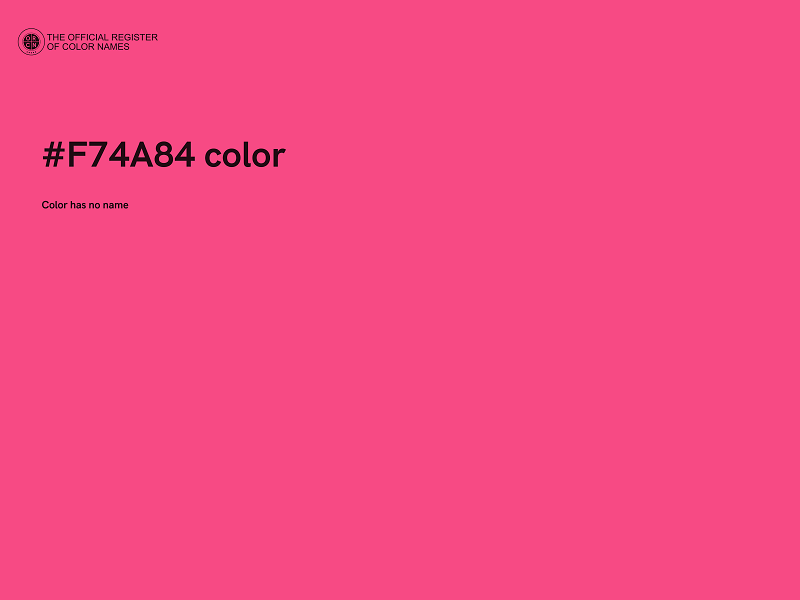 #F74A84 color image